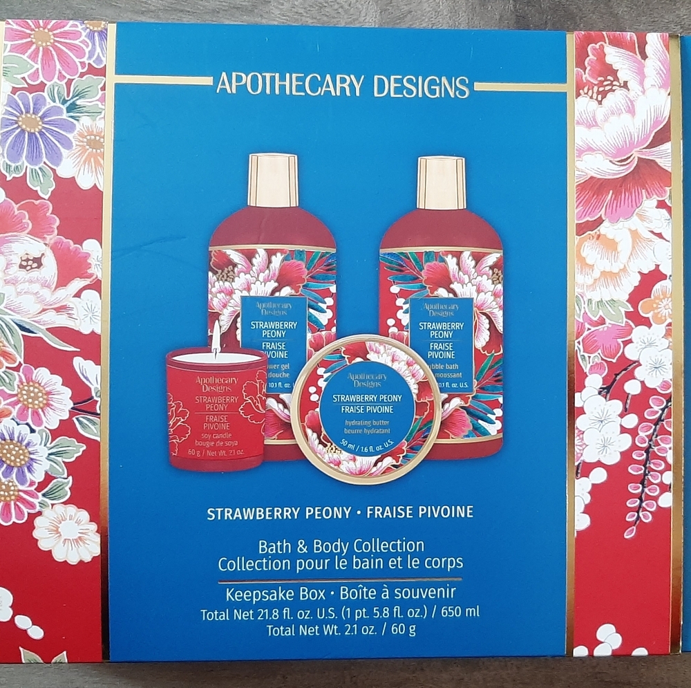 Apothecary Designs Strawberry Peony Set